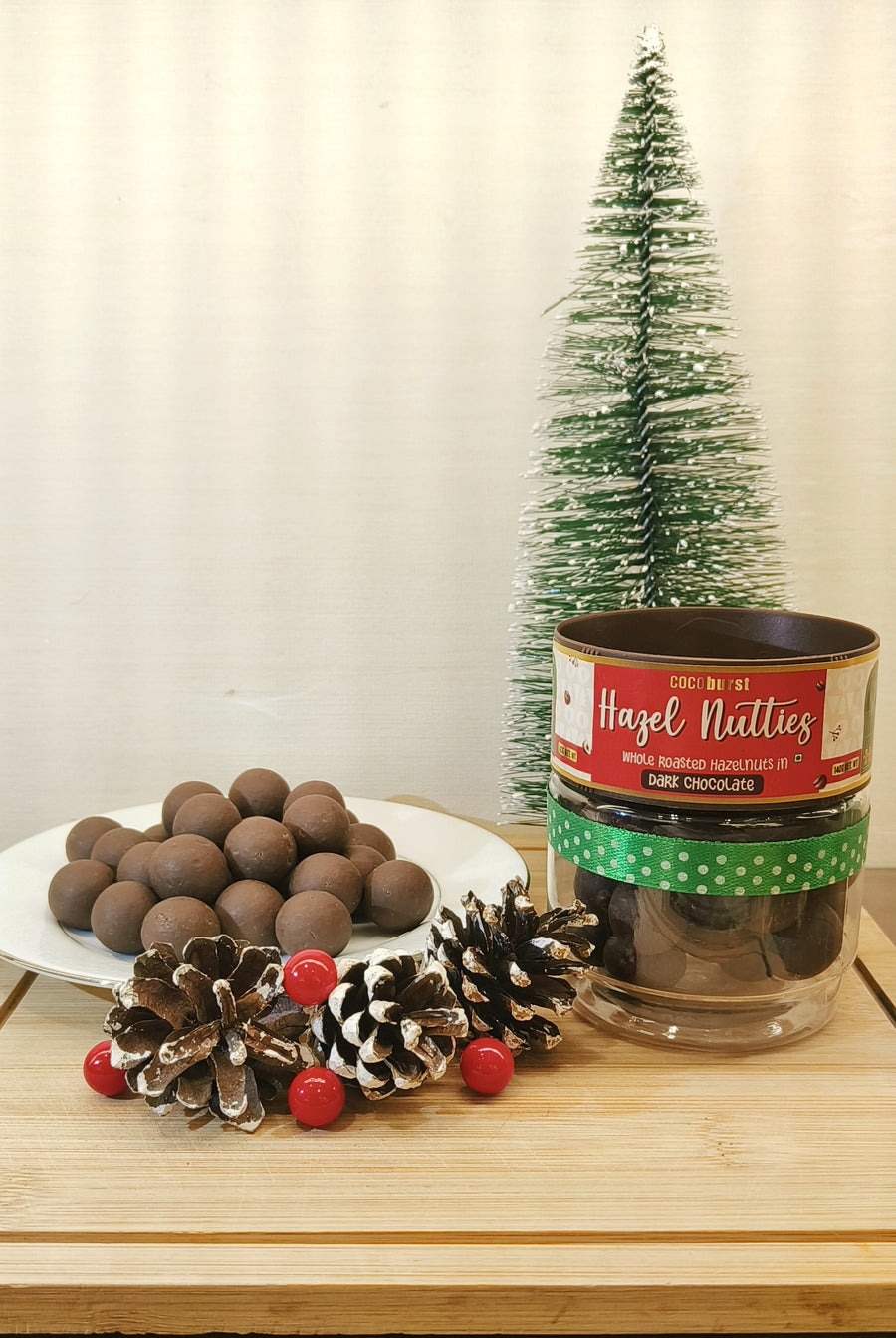 Hazel Nutties - Whole Roasted Hazelnuts In Dark Chocolate